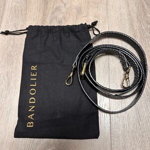 NWOT Leather Snake Textured Bandolier Strap